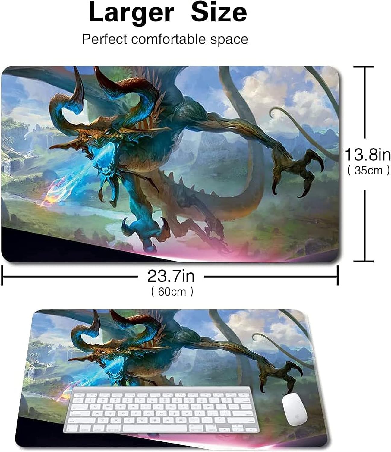 MTG Playmat Juego de mesa Gamemat para TCG RPG CCG Juego de cartas coleccionables Alfombrillas de ratón Evil Spirit 01