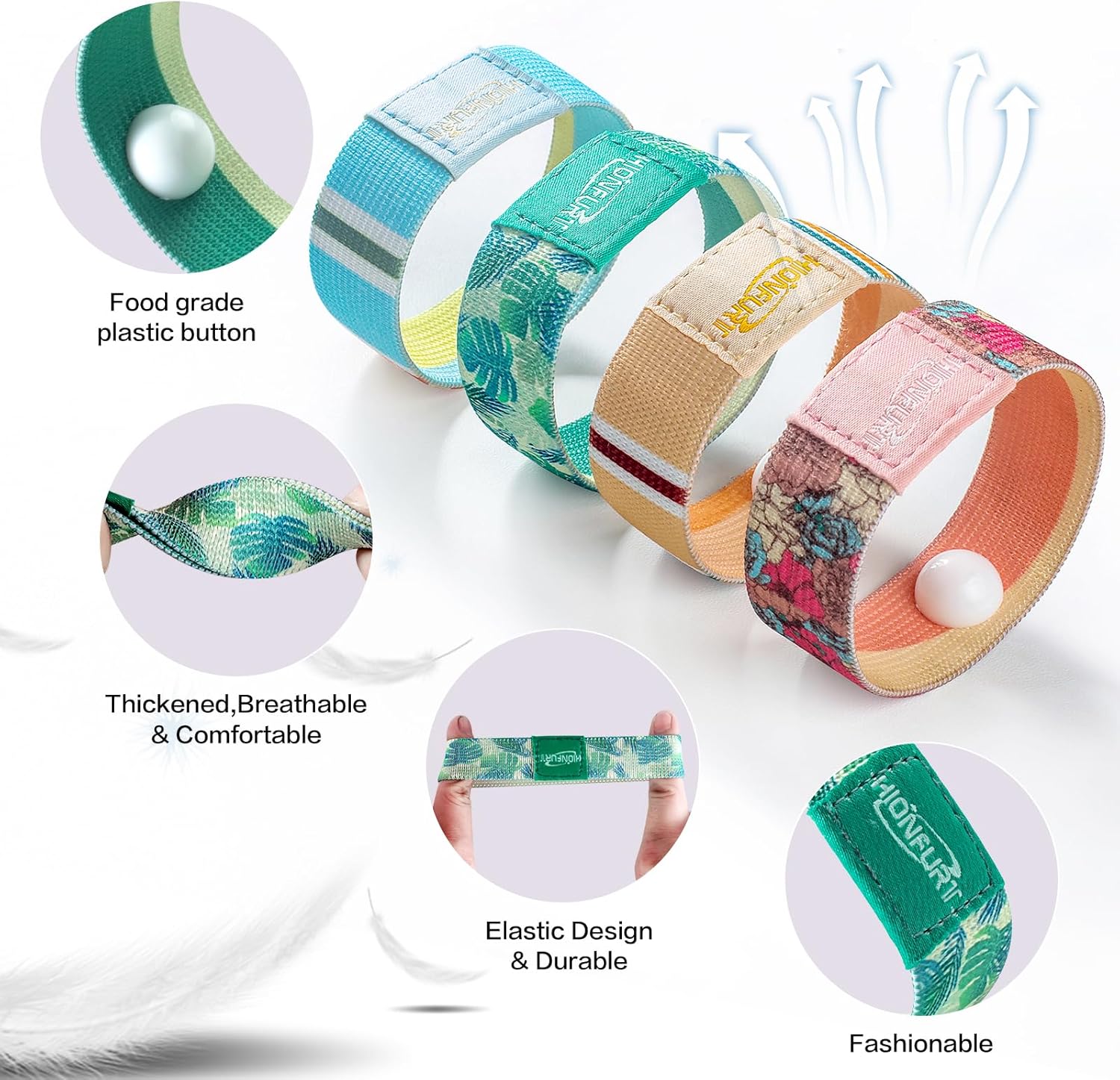 Pulseras para enfermedad del mar, mareo por movimiento (crucero, avión) para aliviar las náuseas matutinas