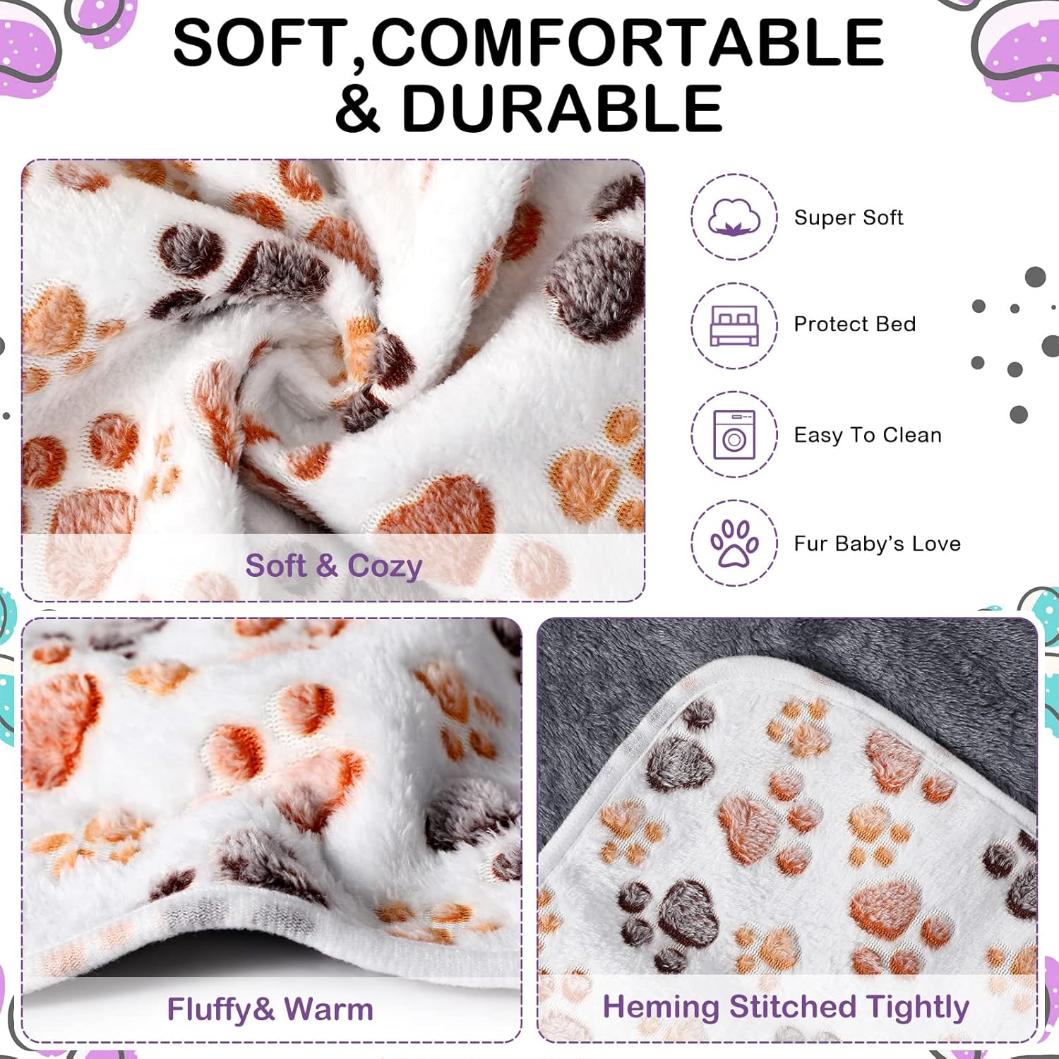 20 piezas de manta de forro polar PET pequeña, lavable, impermeable, ropa de cama para animales pequeños, cobayas, cachorros, perros, gatos,
