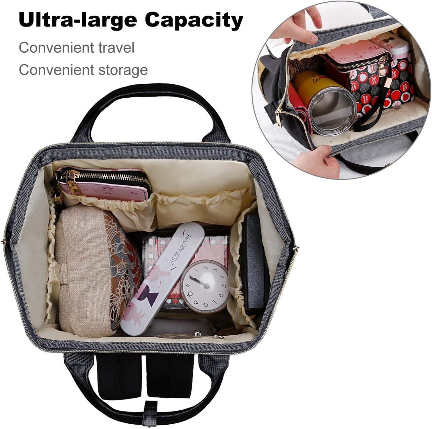 Mochila para pañales para mujer, estilo 4, Mochilas de viaje