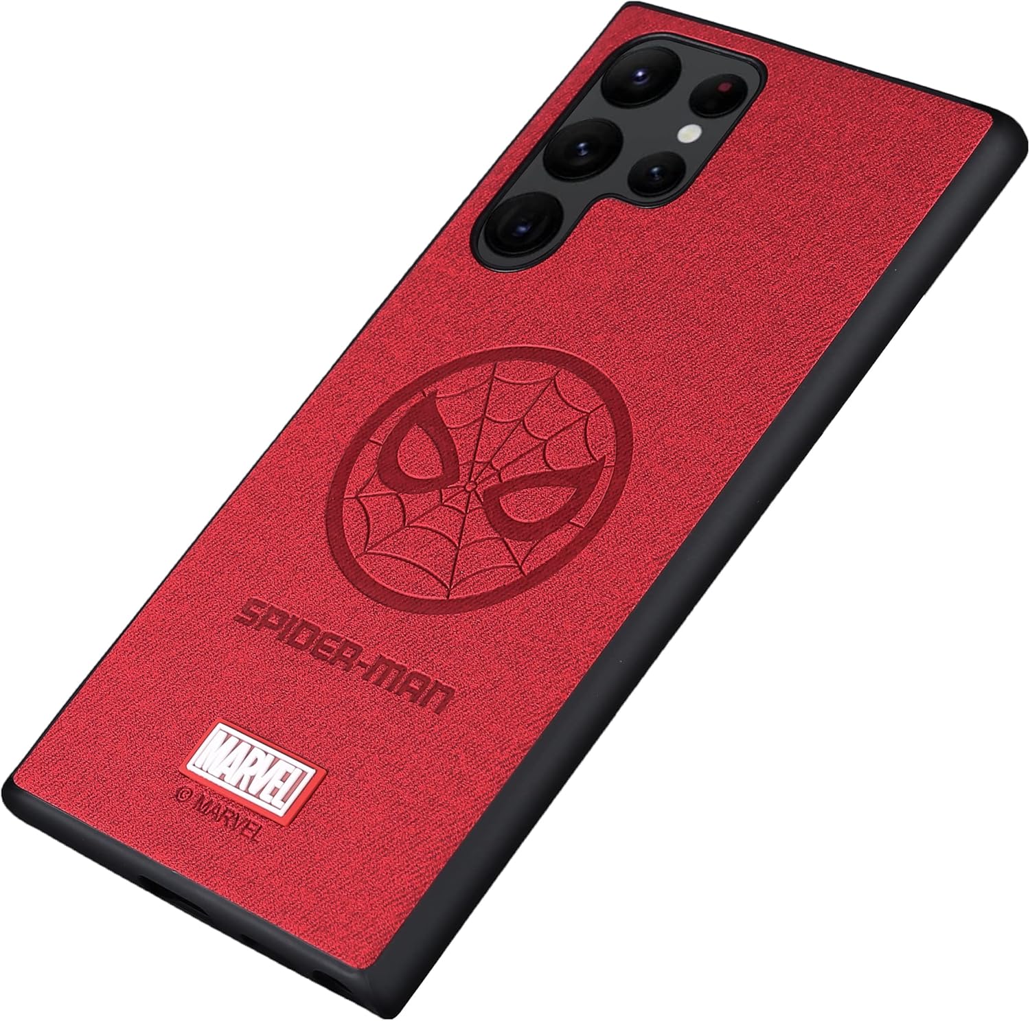 IRON SPIDER Funda para Galaxy S22 Ultra, con personaje de superhéroe Samsung S22 Ultra, funda de piel color rojo araña