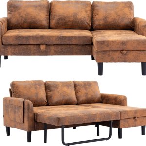 Akrenar Sofá modular reversible con almacenamiento, moderno y acogedor sofá en forma de L, sofás seccionales para sala de estar, dormitorio, Akrenar Sofá modular reversible con almacenamiento, moderno y acogedor sofá en forma de L, sofás seccionales para sala de estar, dormitorio,