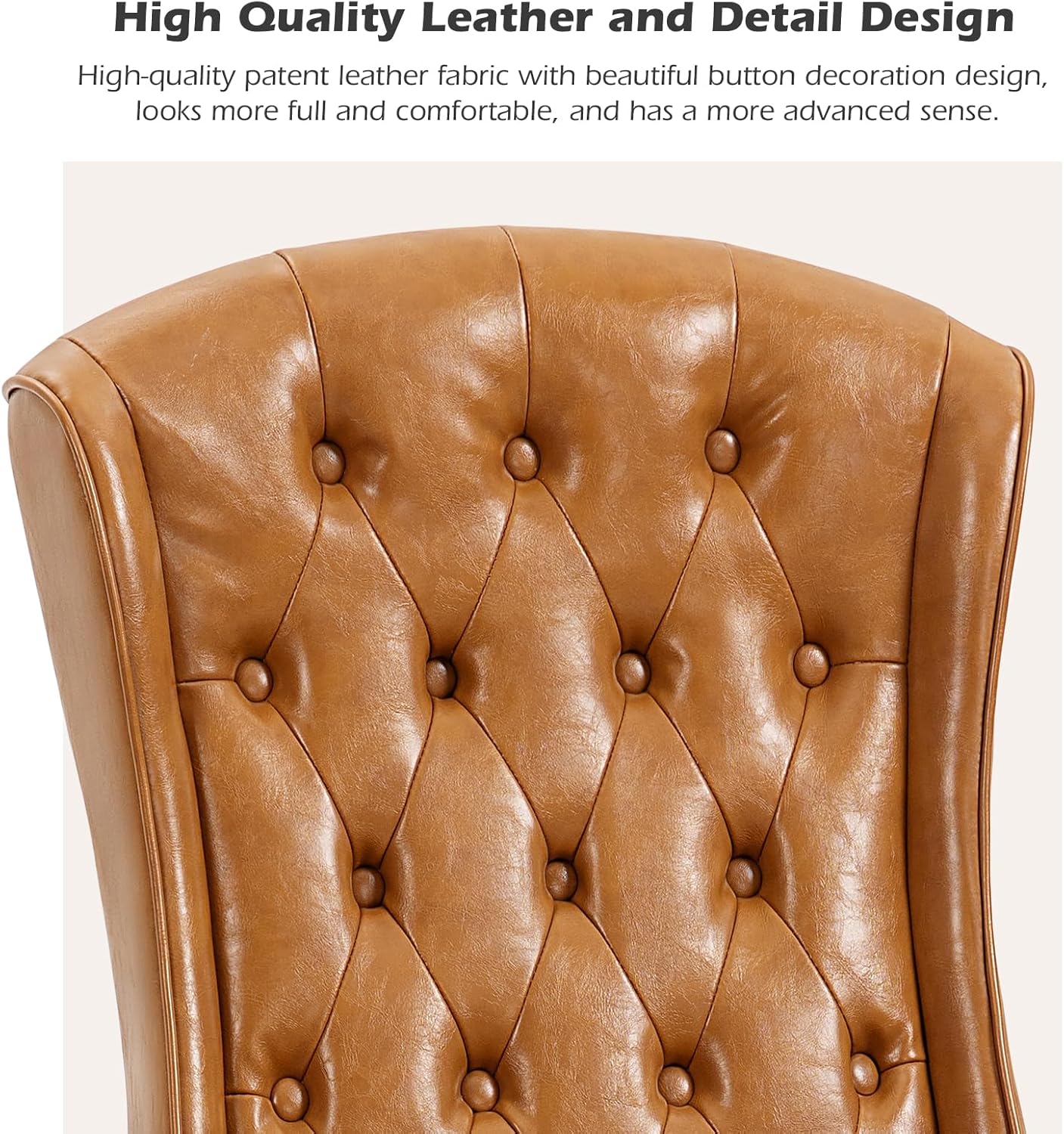 YAMASORO Silla de oficina ejecutiva ergonómica con altura ajustable, sillas de escritorio de oficina en casa, silla de trabajo giratoria de piel