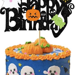 Finestore168 – Decoración para pastel de cumpleaños de Halloween, calabaza, fantasma, caramelo, decoración de Halloween, suministros de fiesta de Finestore168 – Decoración para pastel de cumpleaños de Halloween, calabaza, fantasma, caramelo, decoración de Halloween, suministros de fiesta de