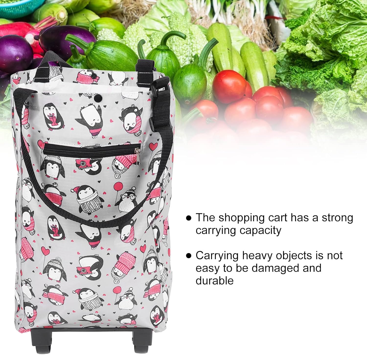 Carrito de compras para el hogar, bolsa de compras para ancianos, plegable, plegable, ligero, para mamá, ancianos