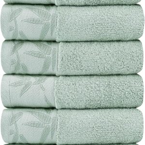 SEISSO Juego de 6 toallas de mano de viscosa de bambú, de secado rápido y duraderas, 13 x 29 pulgadas, suave y absorbente, perfecta para el baño en SEISSO Juego de 6 toallas de mano de viscosa de bambú, de secado rápido y duraderas, 13 x 29 pulgadas, suave y absorbente, perfecta para el baño en