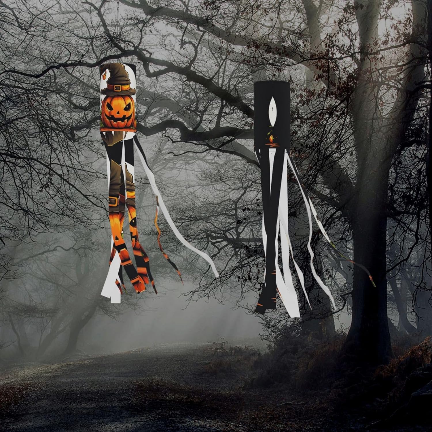 SSIMOO Linda calabaza de Halloween para colgar en exteriores, patio, césped, jardín, fiesta, decoración para colgar