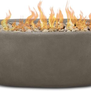 Real Flame Riverside – Cuenco ovalado de propano de 58 pulgadas, encendido con botón de encendido, incluye quemador de acero inoxidable de 28 Real Flame Riverside – Cuenco ovalado de propano de 58 pulgadas, encendido con botón de encendido, incluye quemador de acero inoxidable de 28