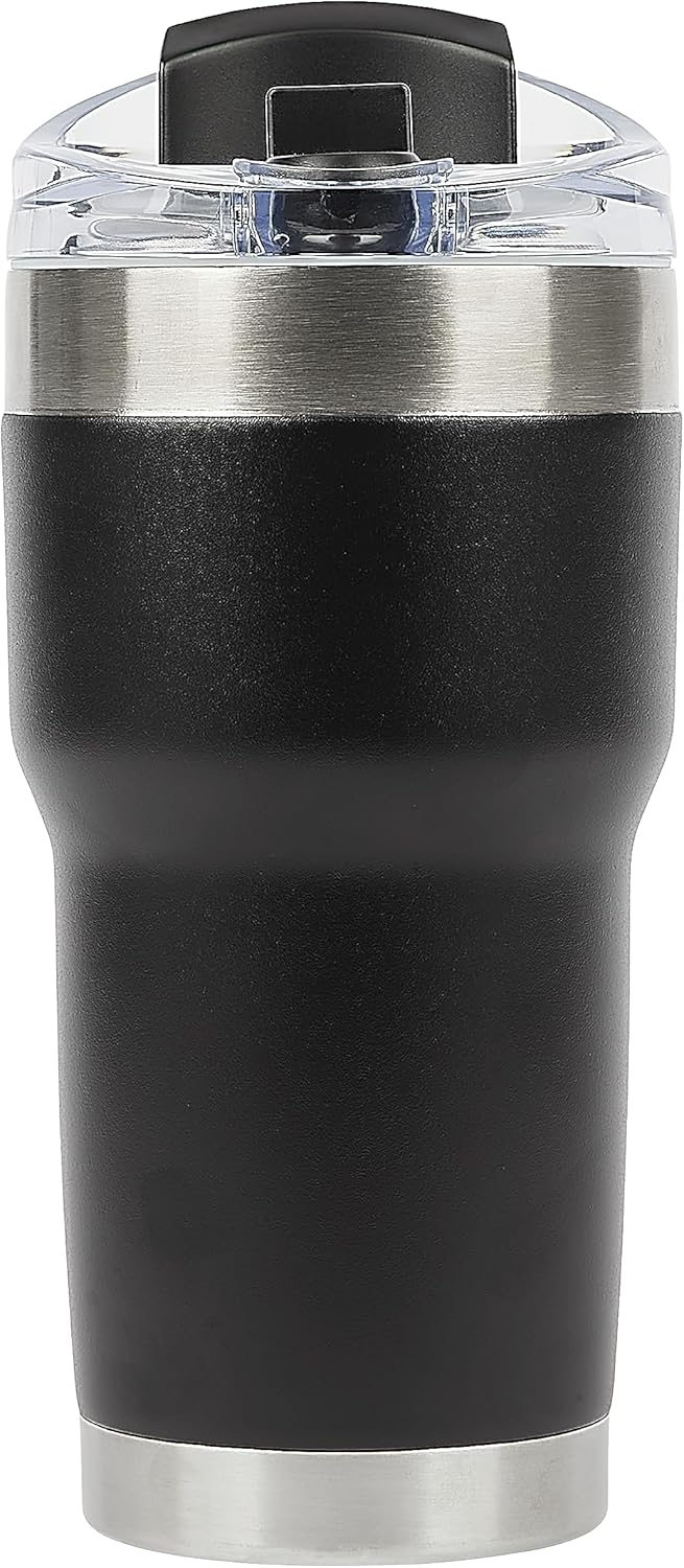 Pelican Hydration Pelican Traveler – Vaso aislado al vacío de 22 onzas, de acero inoxidable, doble pared, con tapa doble, taza de café aislada con