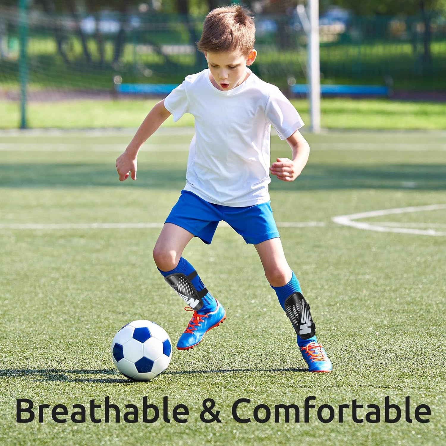 Espinilleras de fútbol para niños y jóvenes, espinilleras para niños, niñas, adolescentes de 2 a 18 años de edad, equipo de protección de