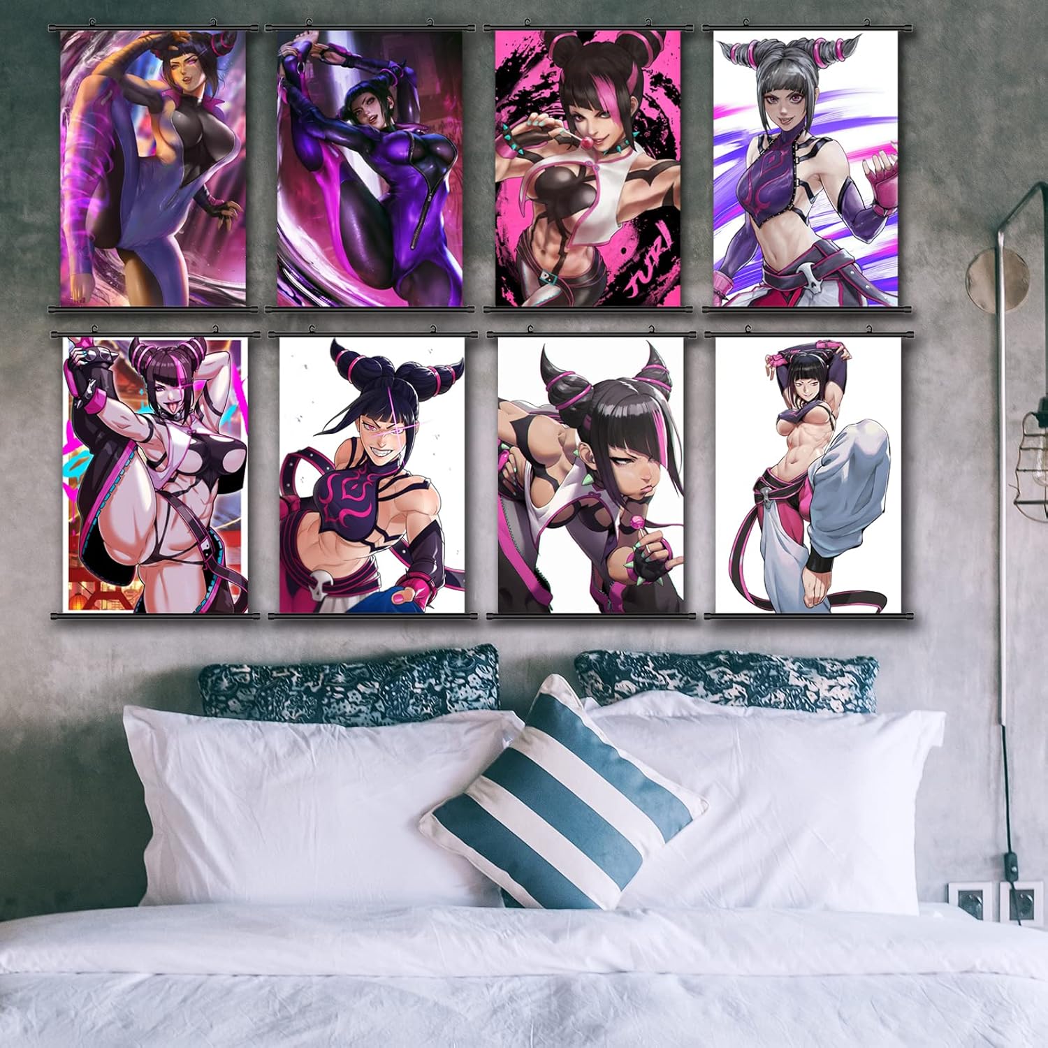 Póster de anime para Han Juri, impresiones de tela artísticas de alta calidad con temática de anime japonés para colgar en la pared, decoración