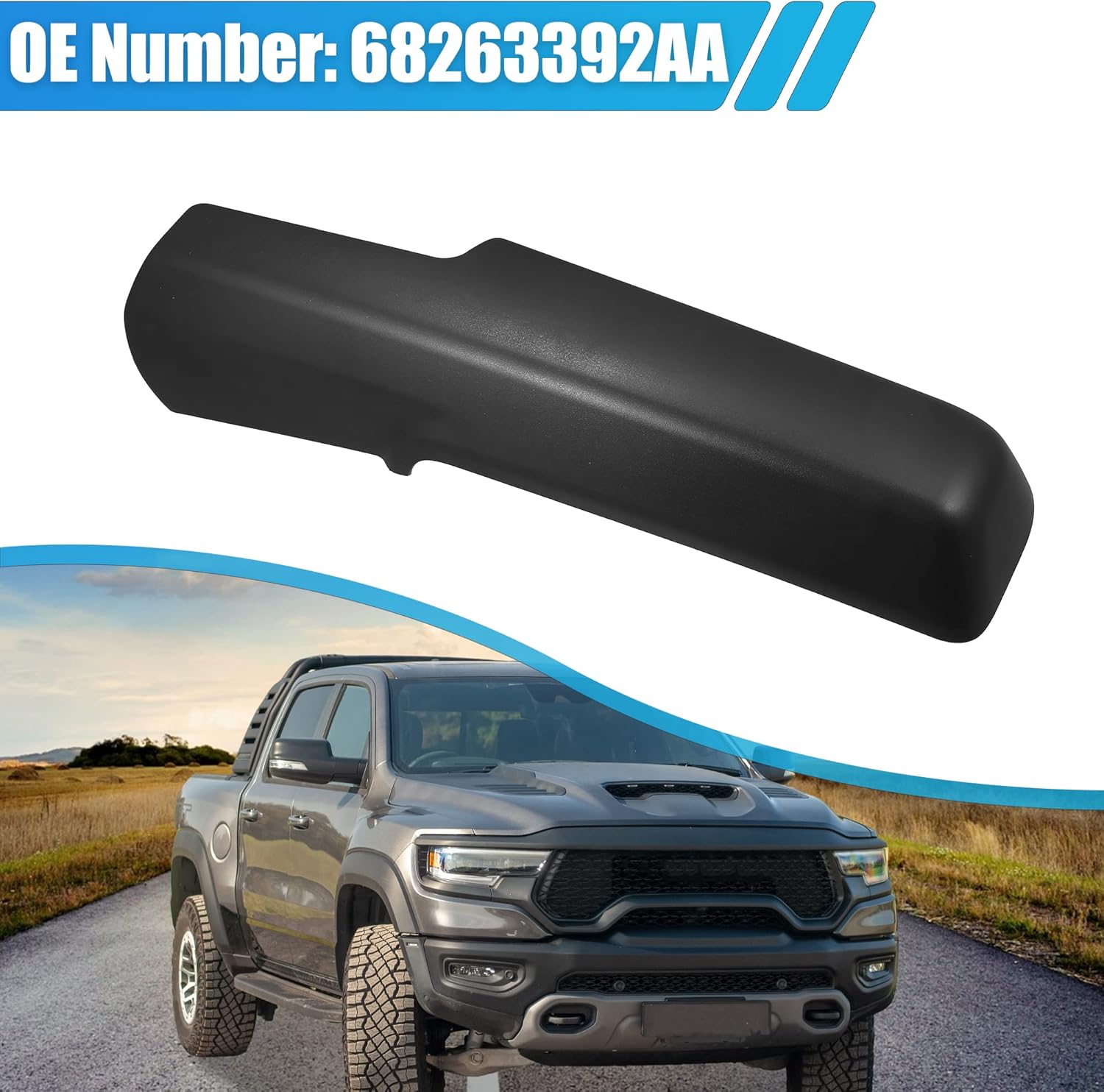 X AUTOHAUX Remolque espejo delantero brazo cubierta lateral derecho cubierta tapa cubierta 68263392AA para Dodge para Ram 1500 2500 3500 lado