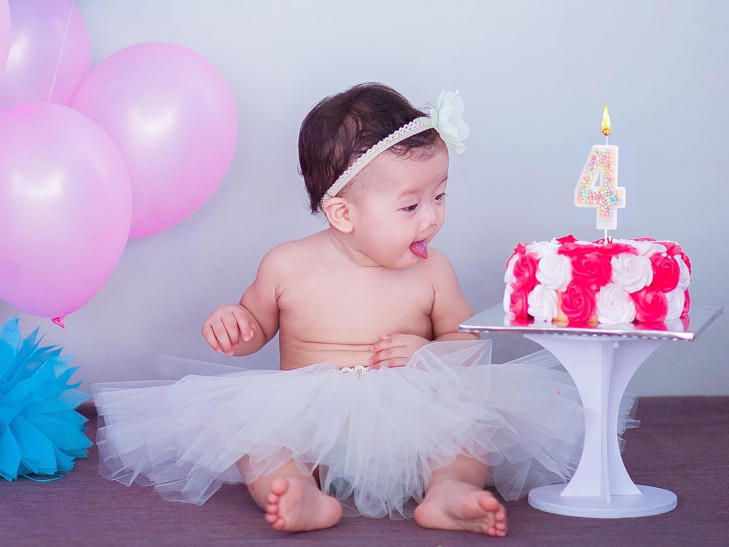Vela de cumpleaños de 4 velas con purpurina de macarrón para cumpleaños, niña, mujer, dulce tema de cuatro años, cumpleaños, boda, aniversario,