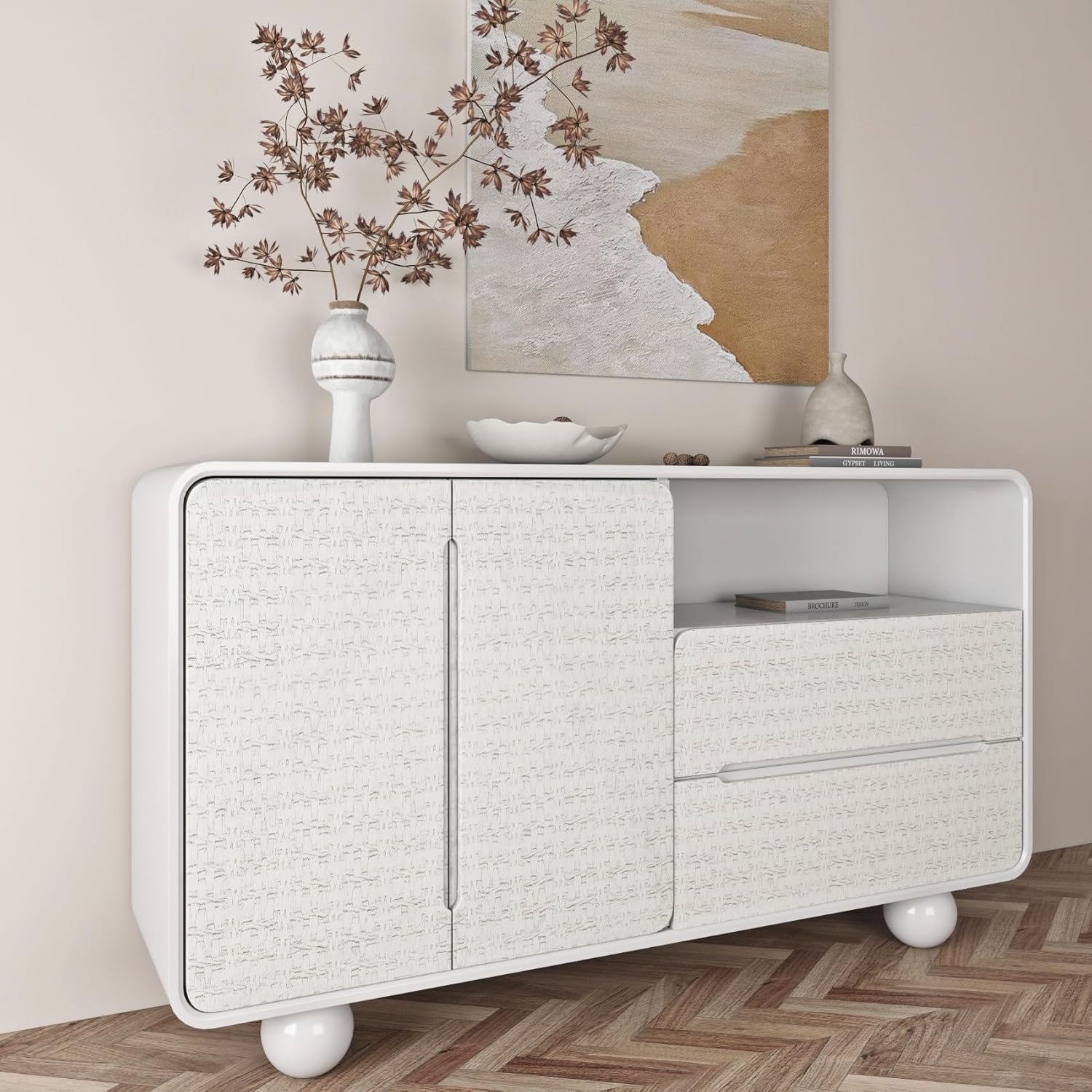 Livelynine Papel tapiz tejido con textura blanca para pegar y pelar, para baño, dormitorio, vinilo prepegado en relieve, papel tapiz autoadhesivo