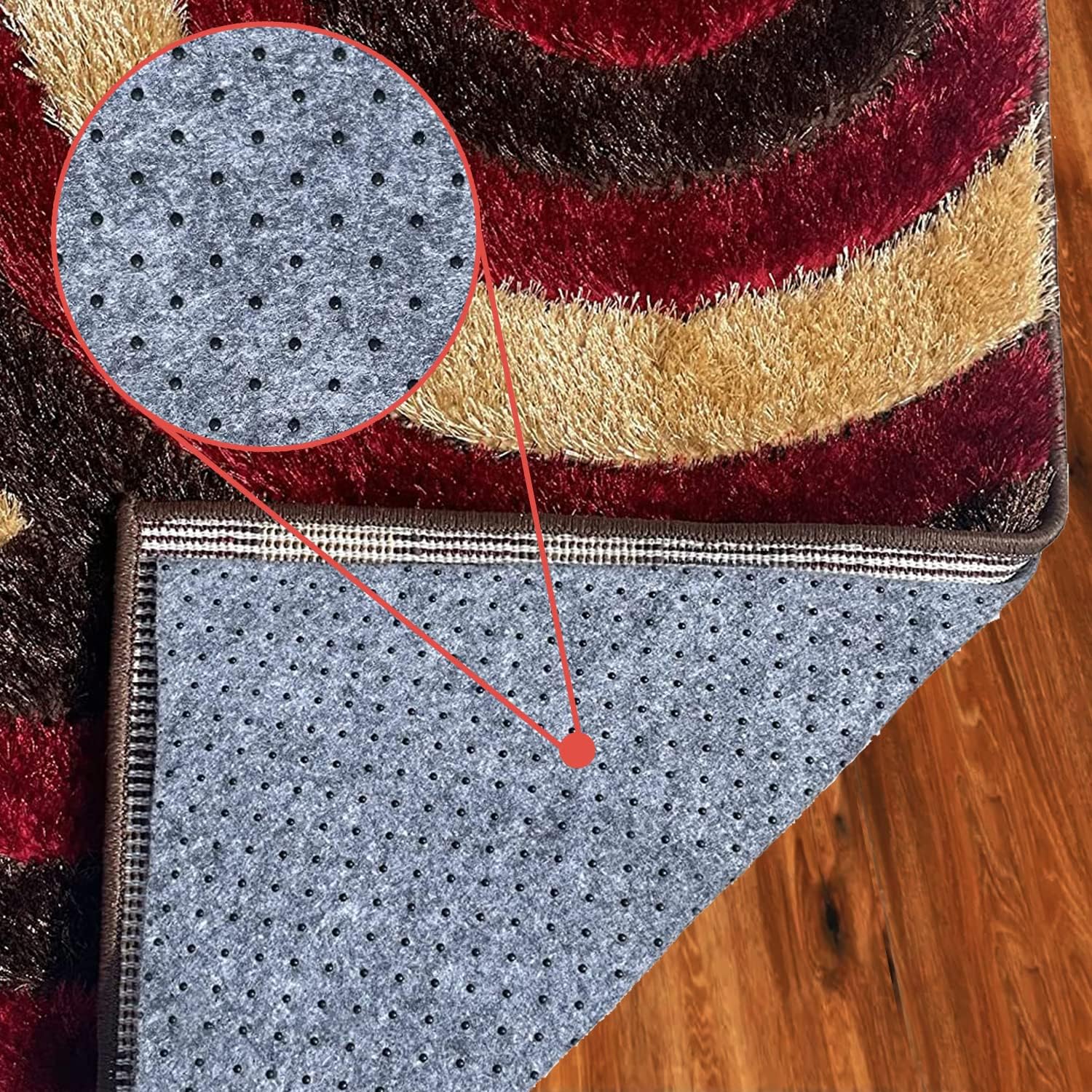 Home Must Haves Almohadilla de alfombra de 0.025 pulgadas de grosor de 5 x 8 pies con agarre antideslizante