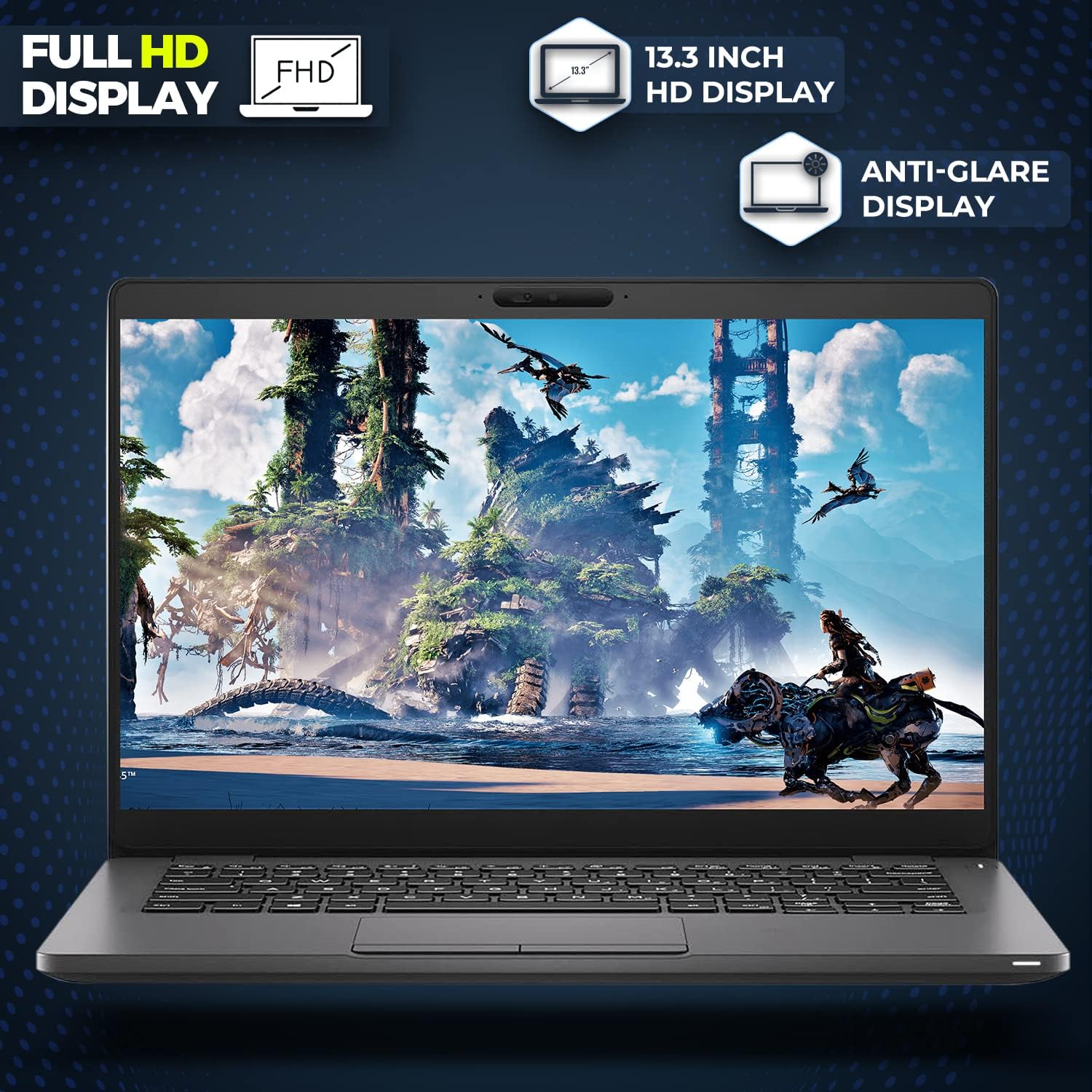 Windows 11 Home, portátil de 13.3 pulgadas 1920 x 1080 FHD, Intel Core i5-8350U, 8 GB de RAM, SSD de 1 TB, 2 x 24 pulgadas, cámara web integrada,