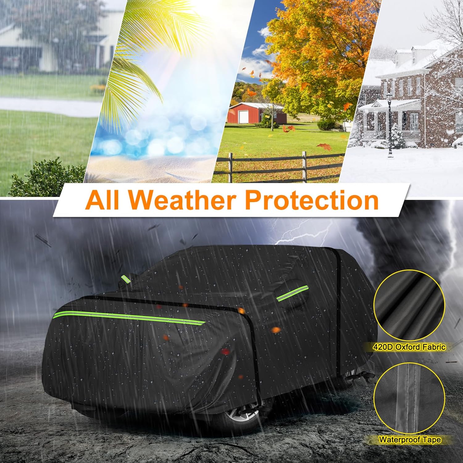 Funda impermeable para coche Range Rover Sport para todo tipo de clima, para Land Rover Range Rover Sport 2013-2023, resistente al viento, ajuste