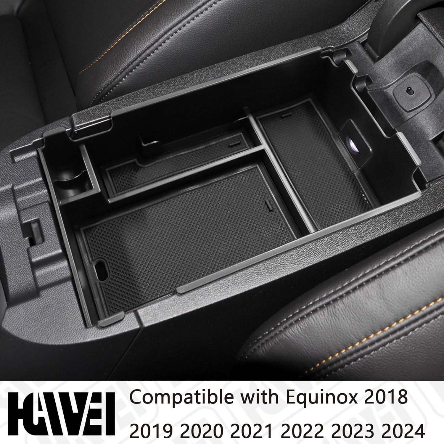 Bandeja organizadora de consola central compatible con Chevy Equinox 2018 2019 2020 2021 2023 2024, accesorios para reposabrazos, caja de