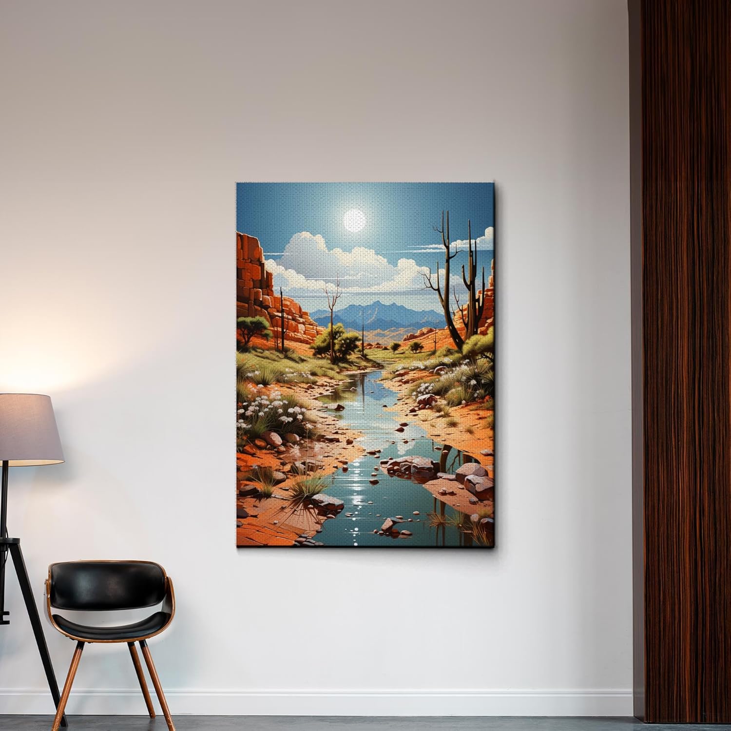 Red Mesa, Archival Print of Landscape Prints of Red Mountain in Mesa, Arizona, Canvas, Wall Decor