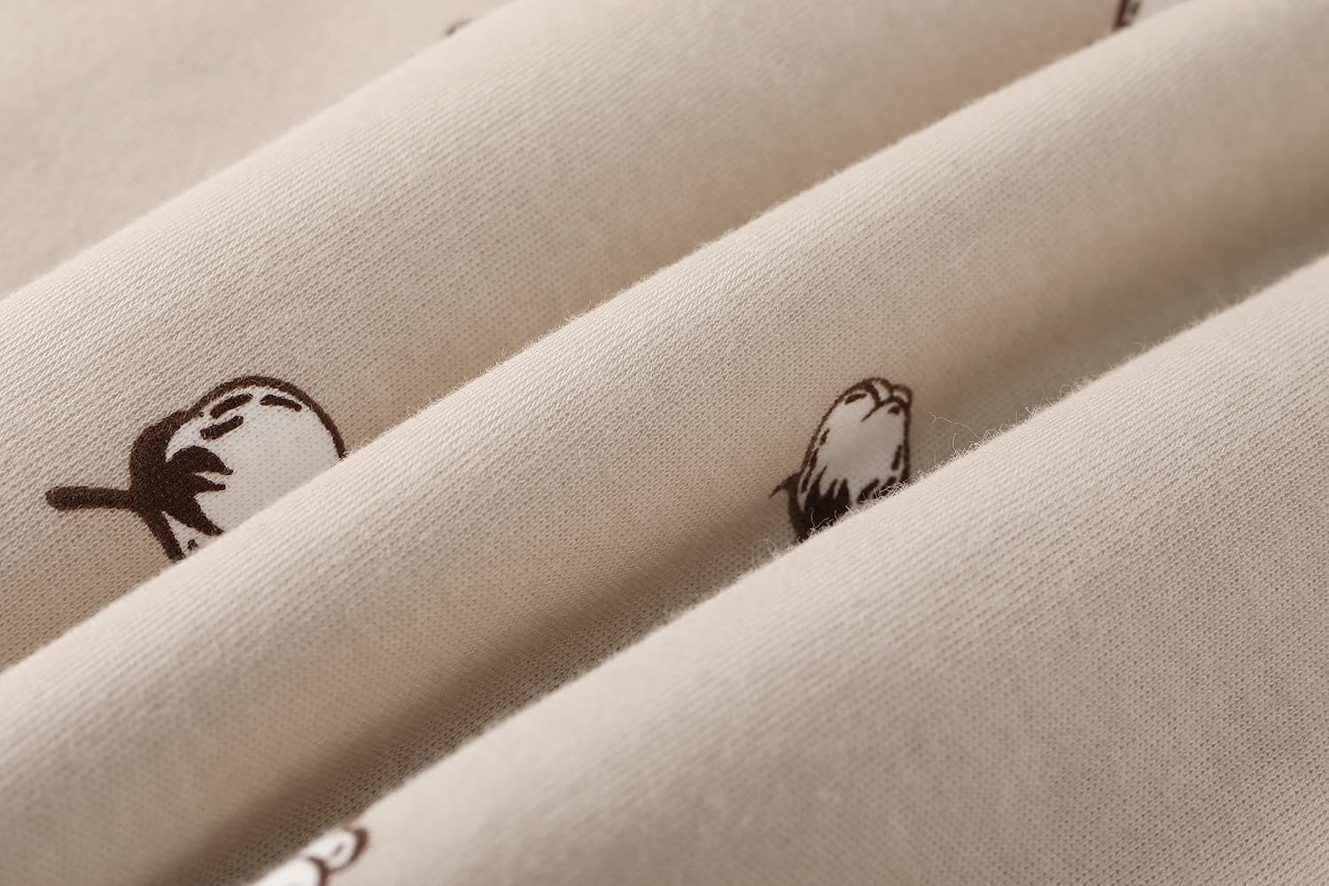 Owlivia Saco de dormir de algodón orgánico para bebé con cremallera de 2 vías, manta de algodón orgánico, saco de dormir unisex