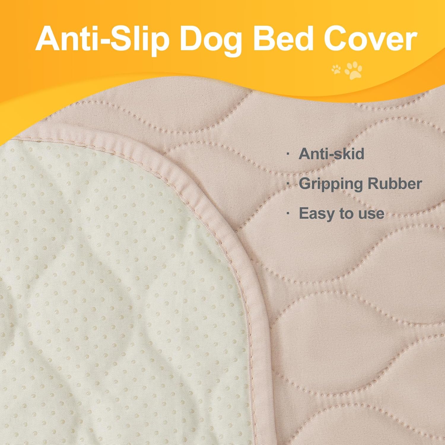 Paquete de 2 fundas impermeables para cama de perro, manta antideslizante para mascotas, perros medianos, gatos, niños, protector de muebles (54 x