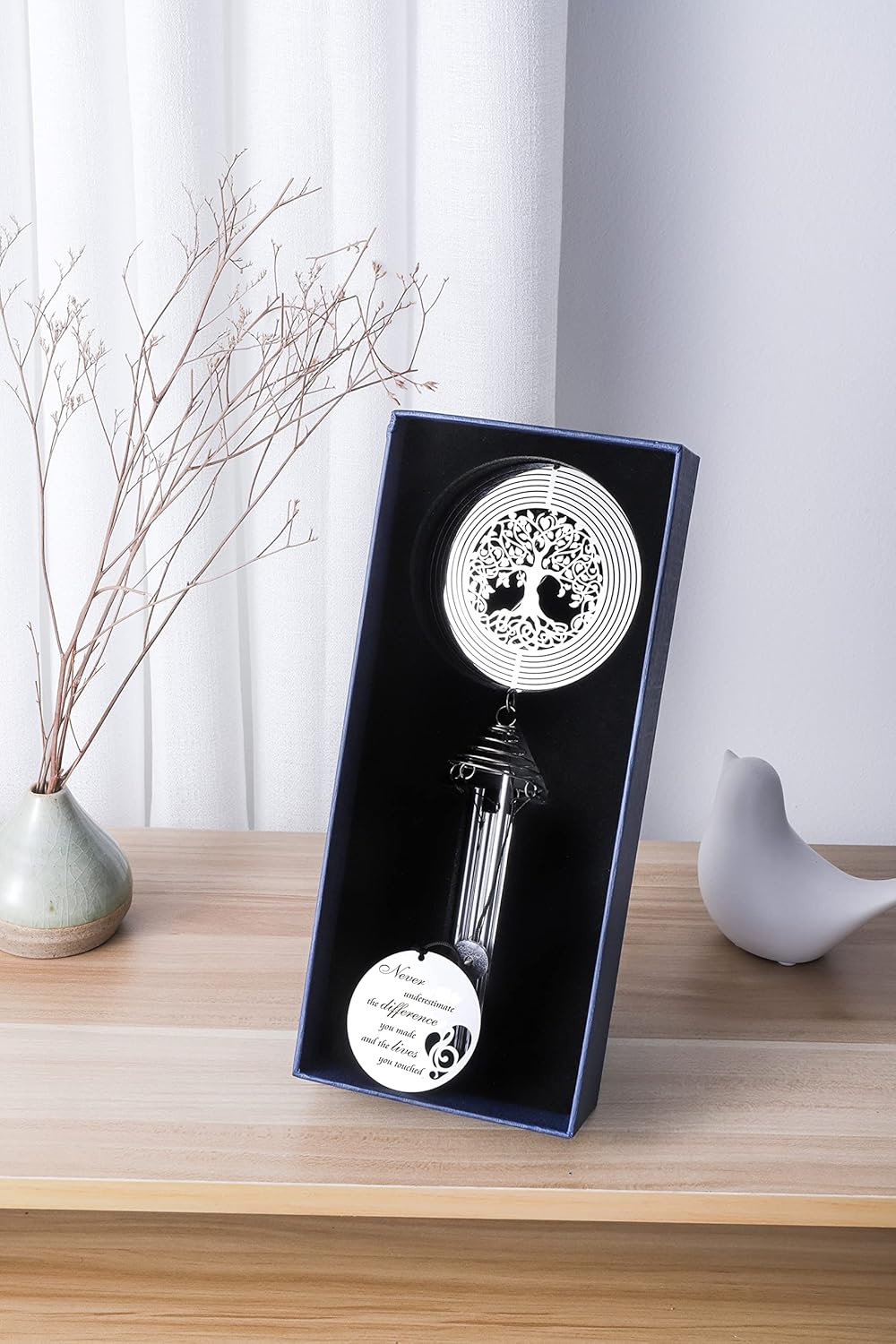 Carillón de viento de jubilación con diseño de árbol de la vida, regalos de jubilación para mujeres, hombres, regalos de feliz jubilación para