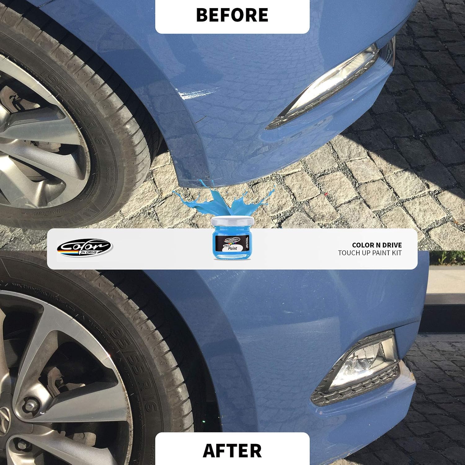 Color N Drive para Peugeot Automotive Touch Up Paint  A39  Gris Pilbara Nacre Met  Reparación de arañazos, coincidencia exacta  Básica