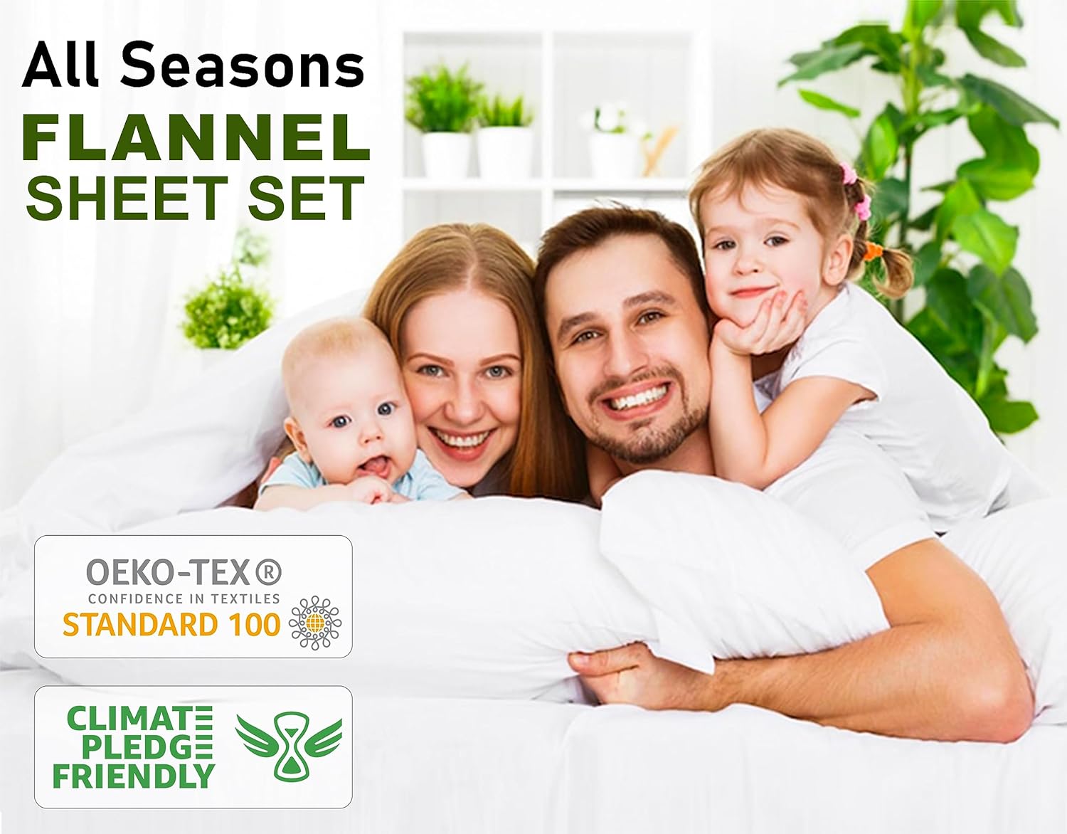 RUVANTI – Sábanas de franela tamaño individual, 100% algodón cepillado, bolsillos prof. de 16 pulg (se adapta hasta 18 pulg), transpirables,