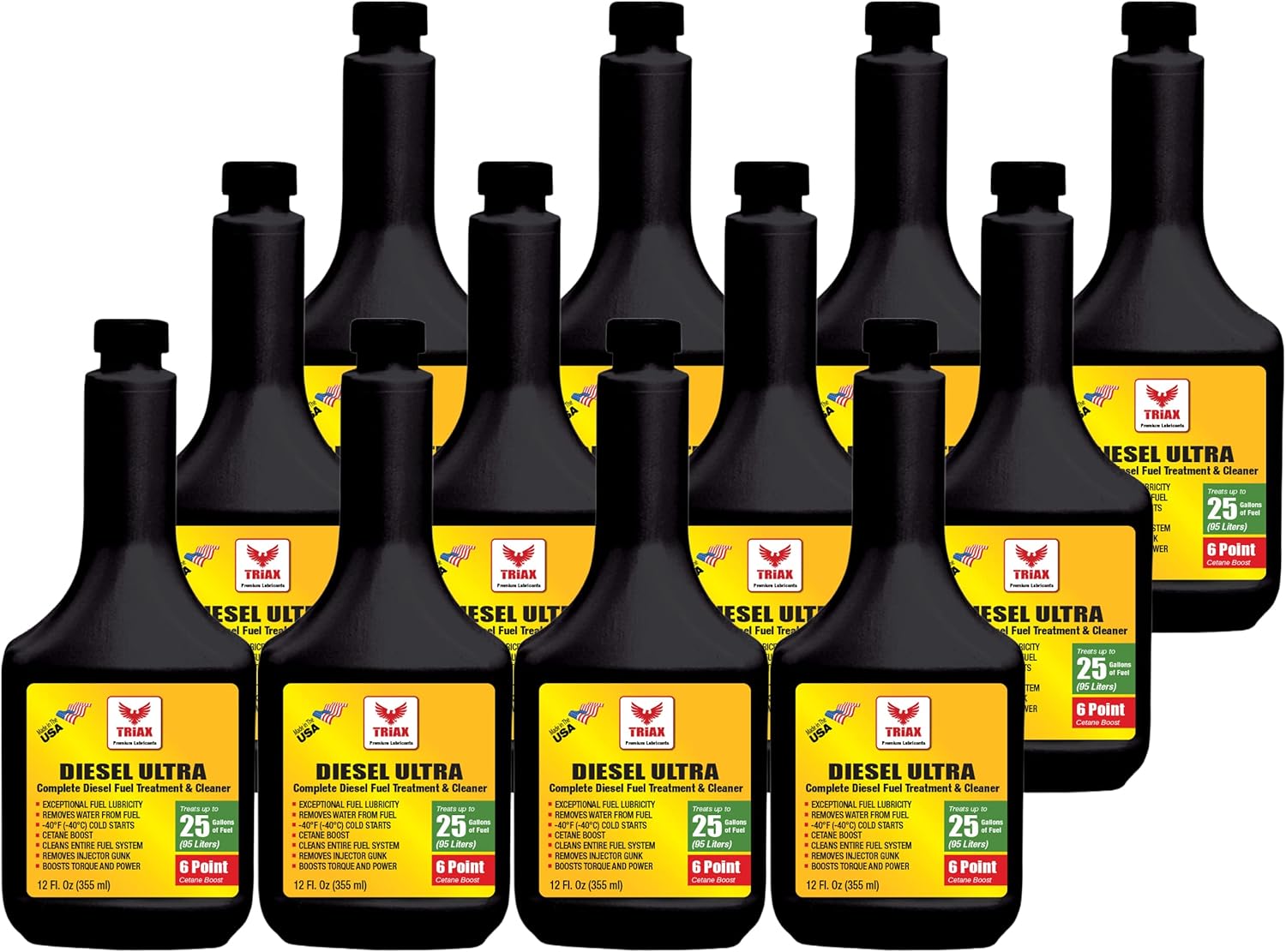 Triax Tratamiento y limpiador Diesel Ultra Fuel para aumentar la lubricidad de combustible, refuerzo MPG, limpieza completa de diésel, tratamiento