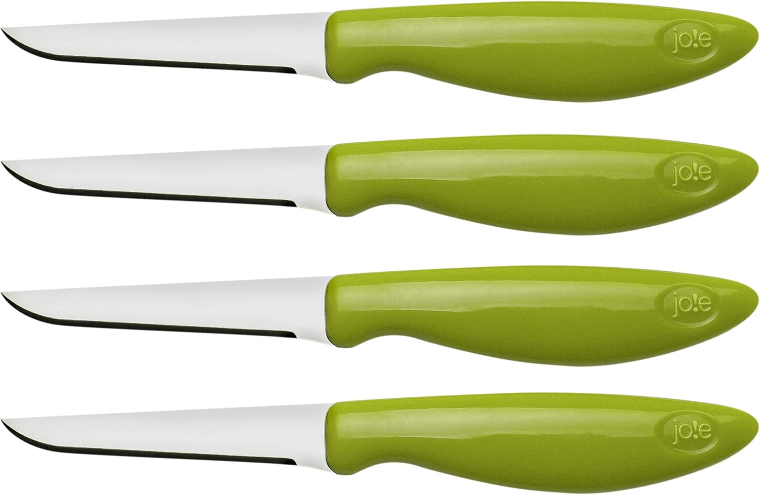 Joie 26028 Cuchillos de pelarguarnición flexibles de acero inoxidable (juego de 4) los colores varían