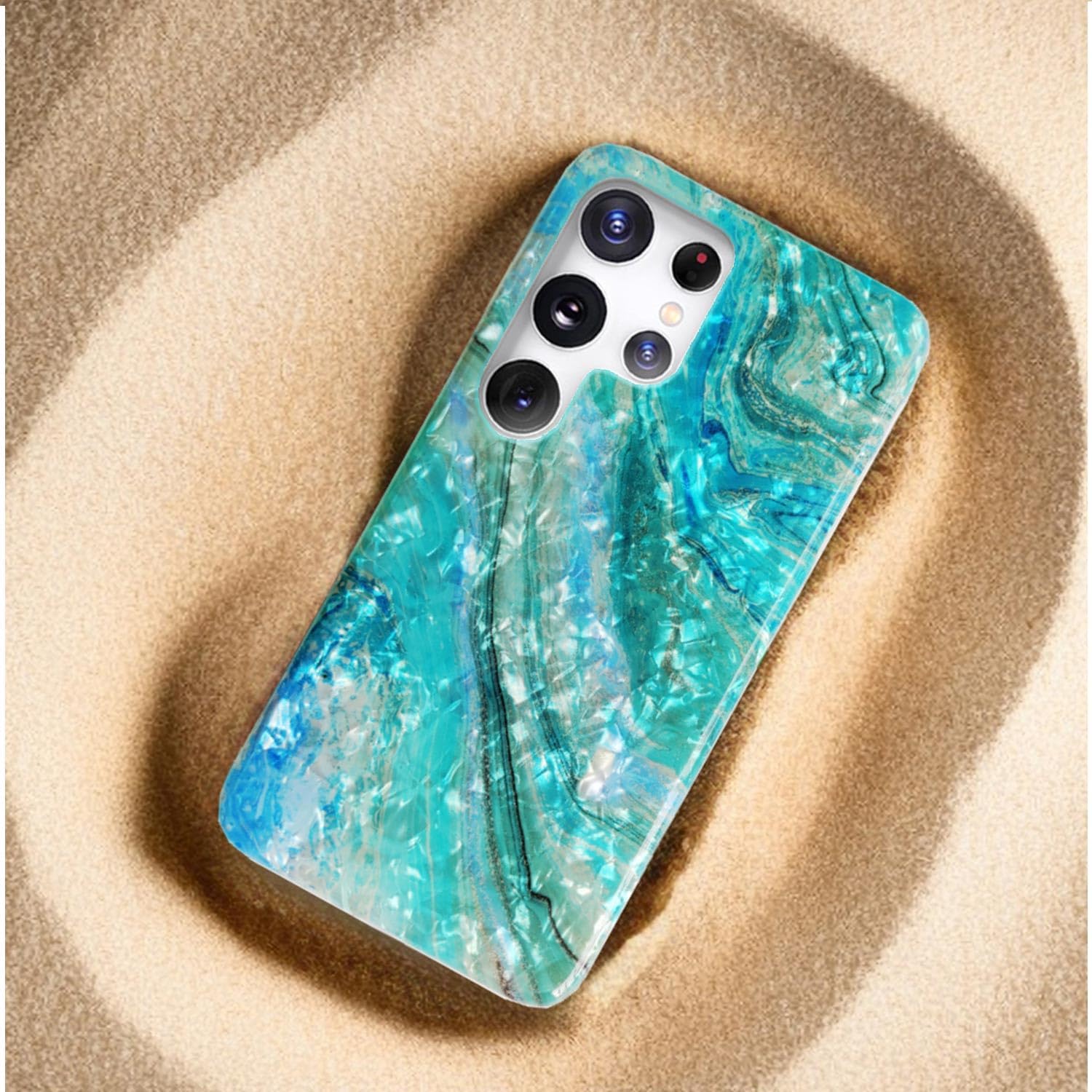 Funda protectora para Samsung Galaxy S22 Ultra para niñas y mujeres, carcasa protectora de TPU suave con purpurina brillante brillante brillante y