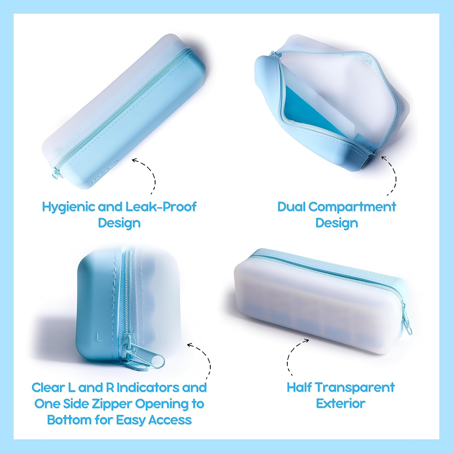 Visfresh Organizador desechable diario para lentes de contacto (blanco)