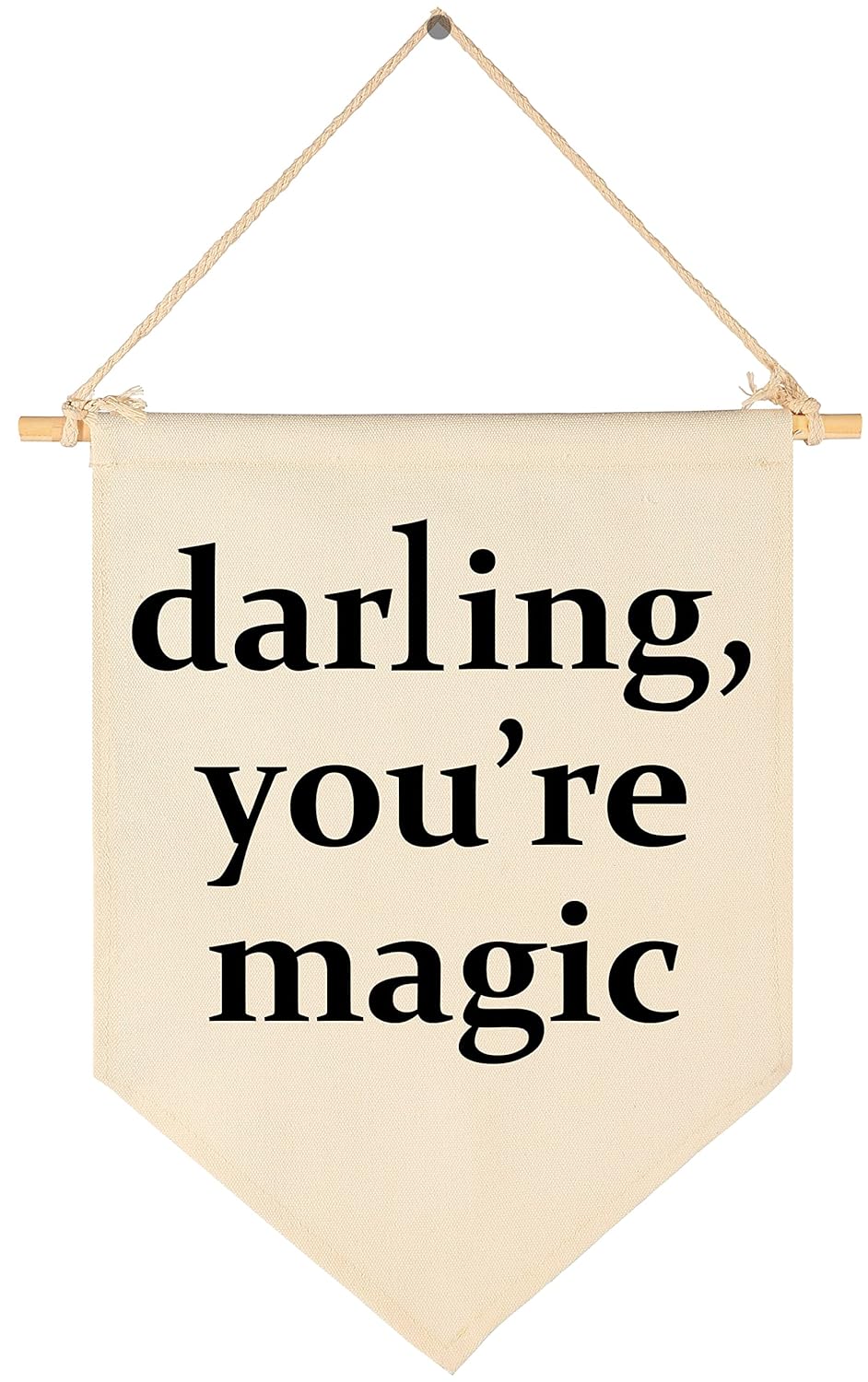 Darling You’re Magic – Bandera colgante de lona para pared, regalo para guardería, bebé, niños, niñas, niños, adolescentes, dormitorio, sala de