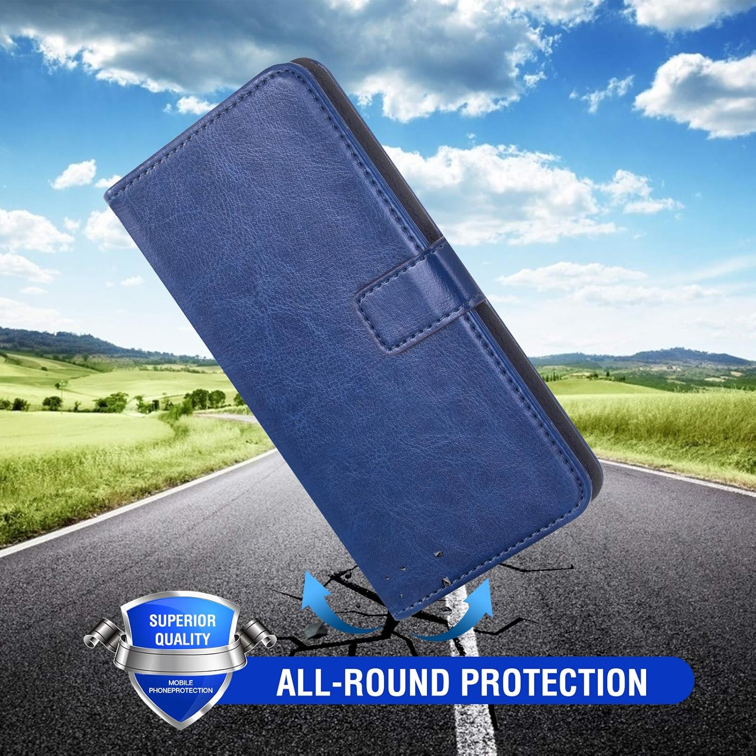 Asuwish Compatible con Xiaomi 12T12T Pro 5G Wallet Case Protector de pantalla de vidrio templado y cubierta de cuero con tapa para tarjetero,