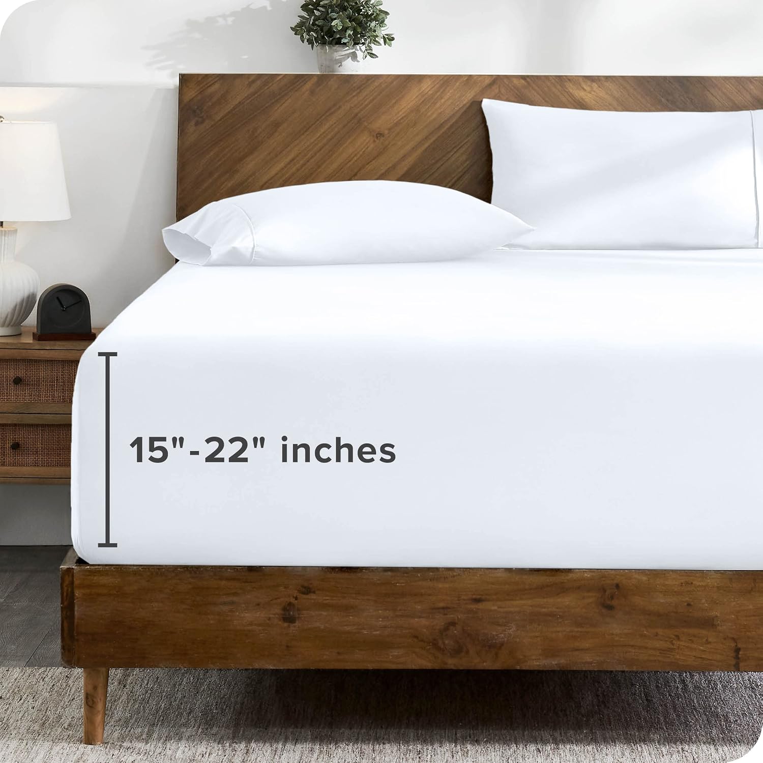Bare Home Sábana bajera ajustable extra larga individual  Sábana bajera de bolsillo extra profundo  Microfibra 1800 premium  Ultra suave sin arrugas