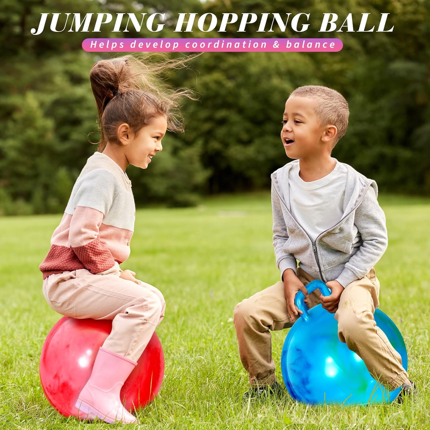 6 bolas de tolva con asa, pelota rebotadora de mármol, pelotas hinchables para saltar, pelota de salto inflable para saltar, deportes, regalos de