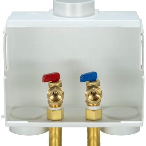 Water-Tite 85610 DU-ALL – Caja de salida para lavadora de doble drenaje, válvulas domésticas, conexión de sudor de 12 pulgada, plástico blanco Water-Tite 85610 DU-ALL – Caja de salida para lavadora de doble drenaje, válvulas domésticas, conexión de sudor de 12 pulgada, plástico blanco