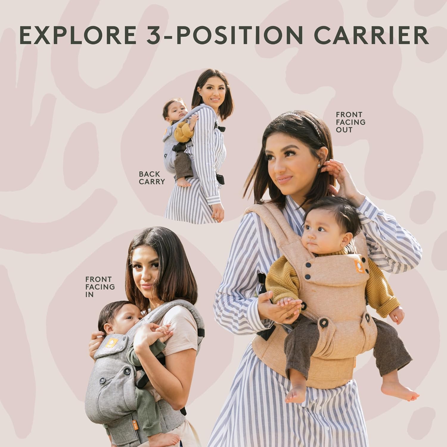 Tula Coast Explore portabebés ajustable y ergonómico, de malla, con múltiples posiciones para recién nacido y niño pequeño de 7 a 45libras