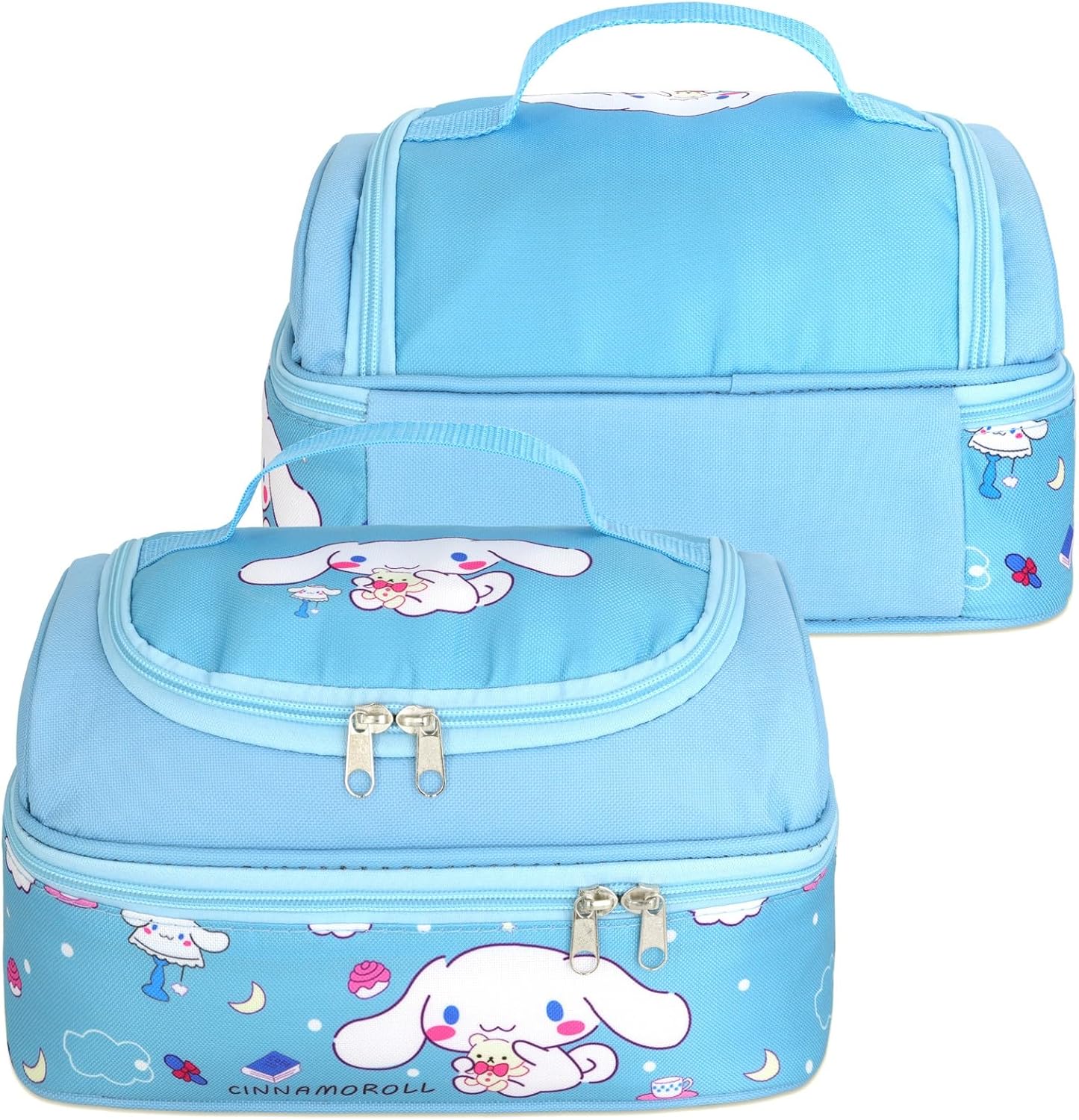 Roffatide Anime Cinnamoroll – Bolsa de almuerzo para hombre y mujer, a prueba de fugas, gran compartimento, contenedor de almuerzo para trabajo,
