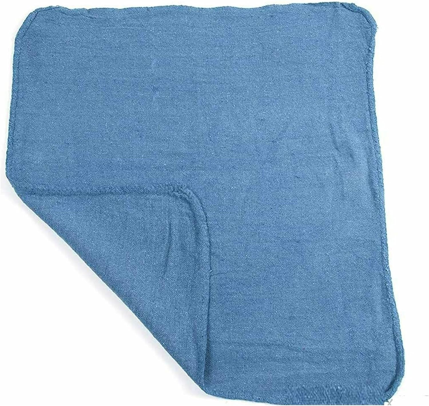 Linteum Textile (100 unidades, 12 x 14 pulgadas, azul) Toallas de algodón para tienda, trapos absorbentes y toallas de limpieza multiusos para