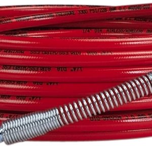 Wagner Spraytech 0270192 Manguera de pulverización de pintura sin aire de alta presión, 14 pulgadas por 25 pies, color rojo Wagner Spraytech 0270192 Manguera de pulverización de pintura sin aire de alta presión, 14 pulgadas por 25 pies, color rojo