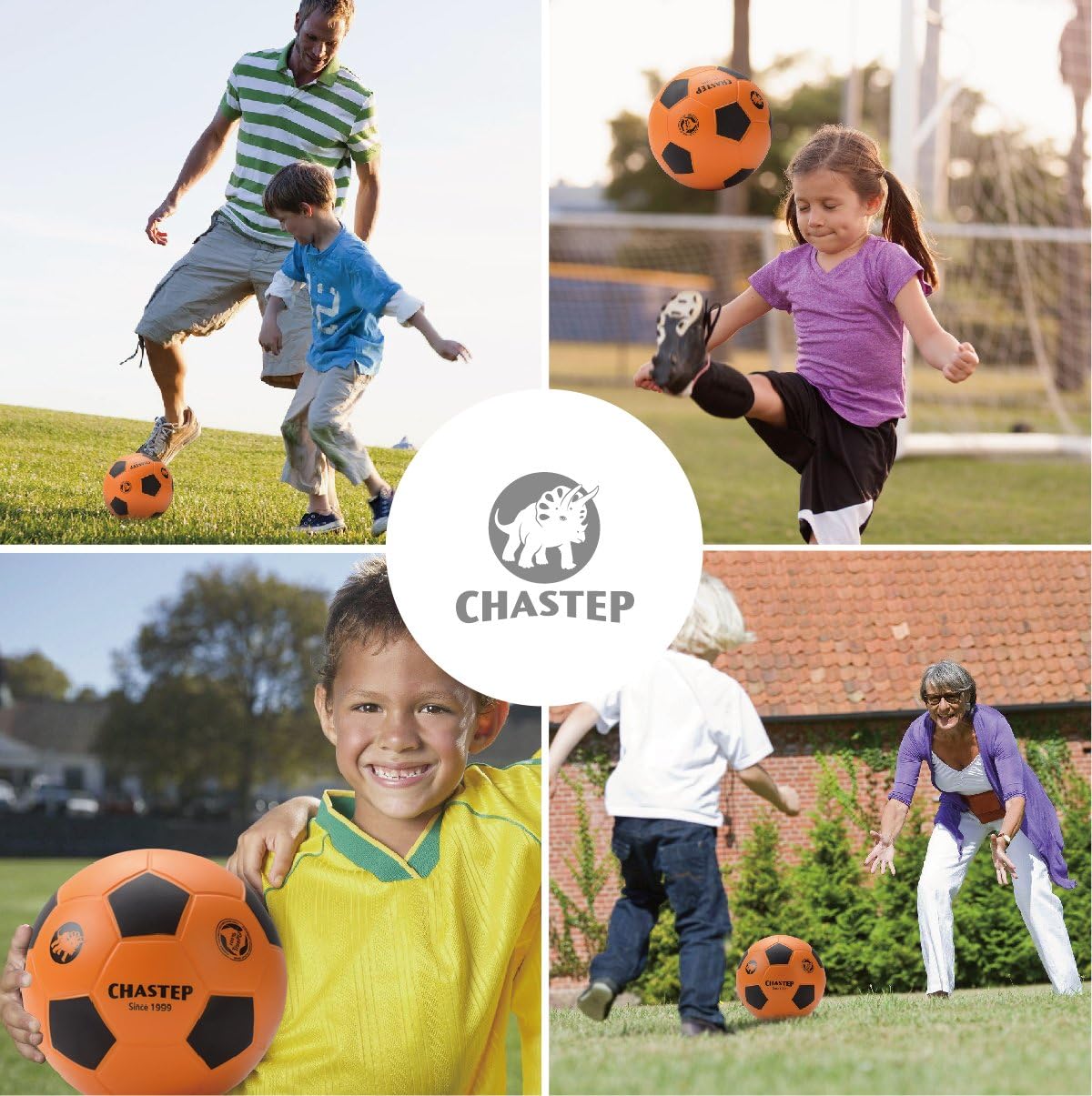 Chastep Balón de fútbol de espuma deportiva para niños o principiantes, pelota de fútbol de esponja de 8 pulgadas, juego seguro y suave