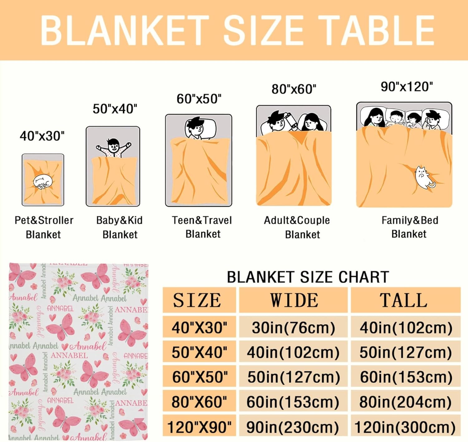 Manta de bebé personalizada para niñas y niños, con mariposas, manta de bebé personalizada con nombre para niños pequeños, baby shower, recién