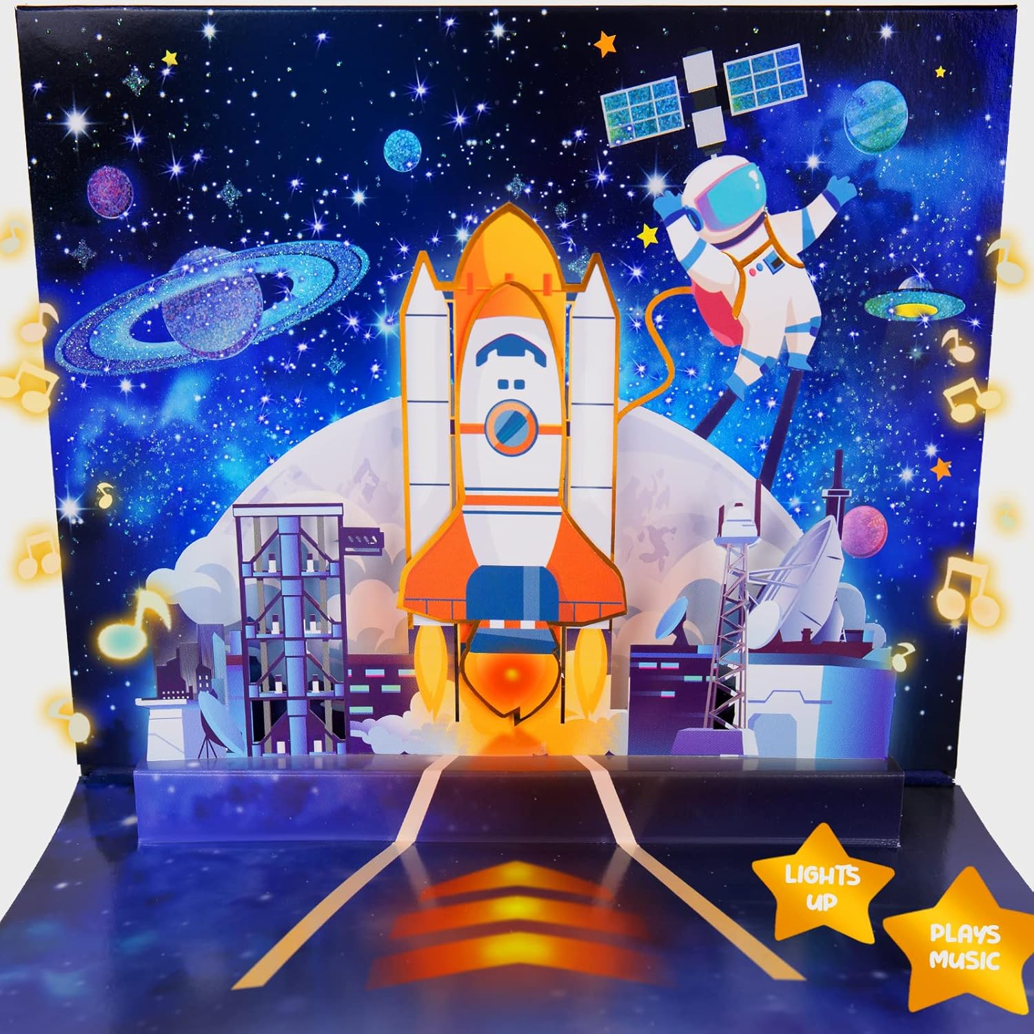 Tarjeta de cumpleaños, tarjetas musicales desplegables con luz, tarjetas de cumpleaños con efectos de sonido geniales y, celebrar cumpleaños,