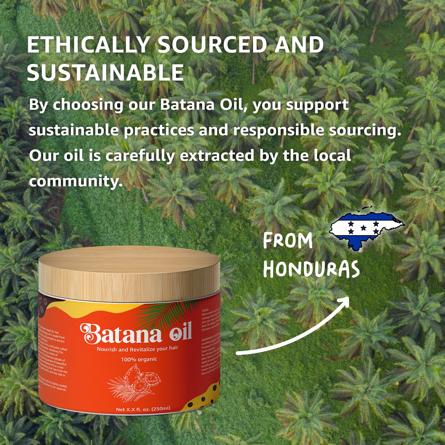 Aceite de batana 100% natural 100% puro aceite de batana – Restaura, revive y nutre el cabello y el cuero cabelludo dañados  100% orgánico  8.4