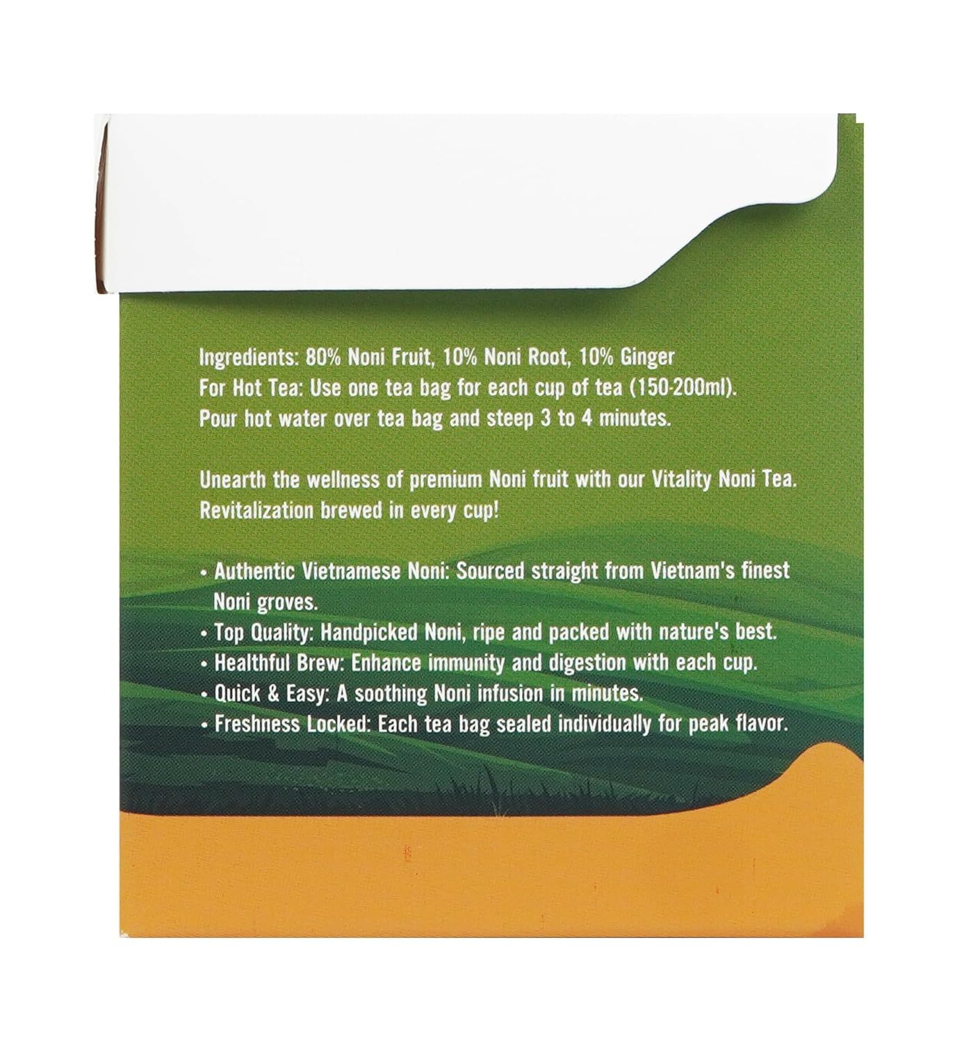 CHAVI Non Tiea (Noni Ginger, paquete de 1)  20 bolsas de té por caja  Bebida Noni Dieters  Extra fuerte  Calidad premium
