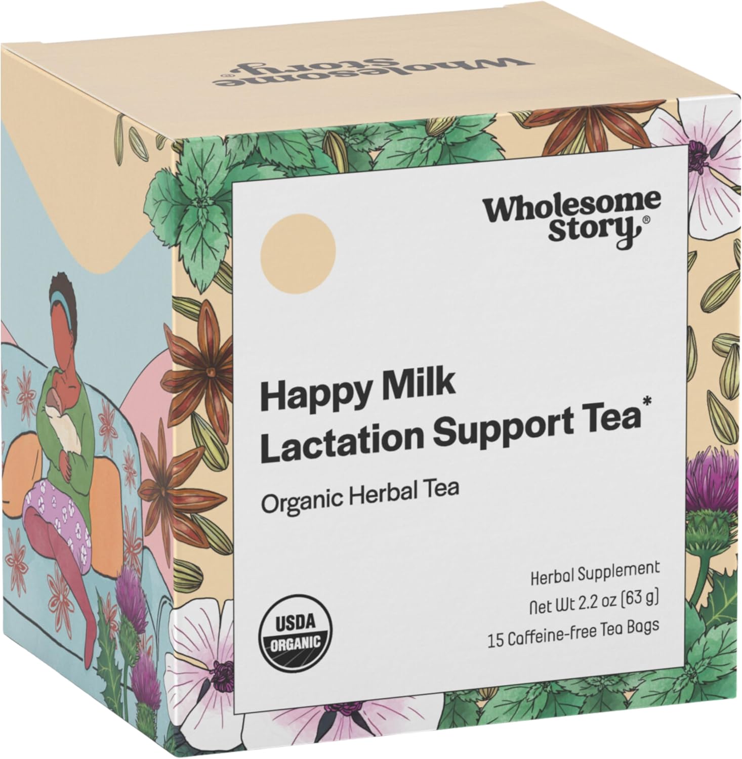 Té de apoyo a la lactancia con semillas de hinojo y semillas de anís estrellado  Aumento de la producción de suministro de leche materna  Té de