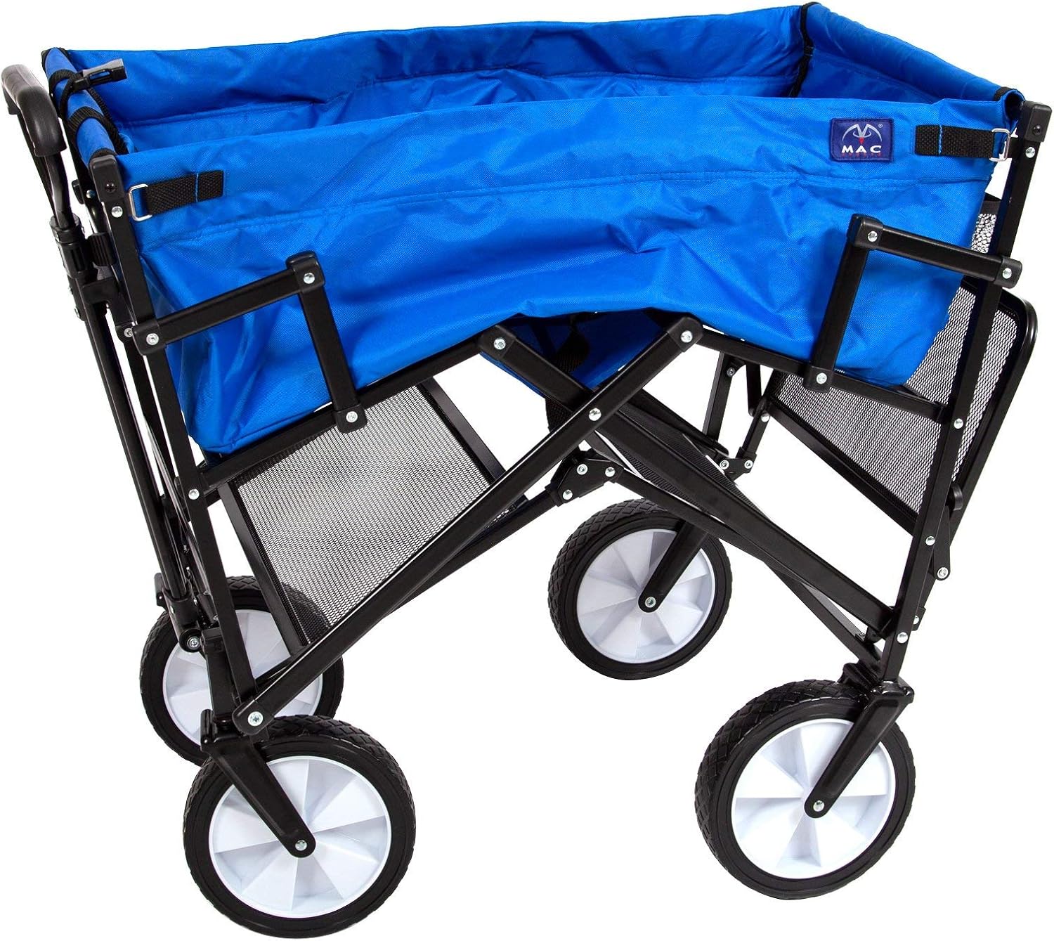 MacSports Carros de dos pisos, resistente, plegable, para exteriores, portátil, ligero, todo terreno, para equipo de campamento, comestibles y más