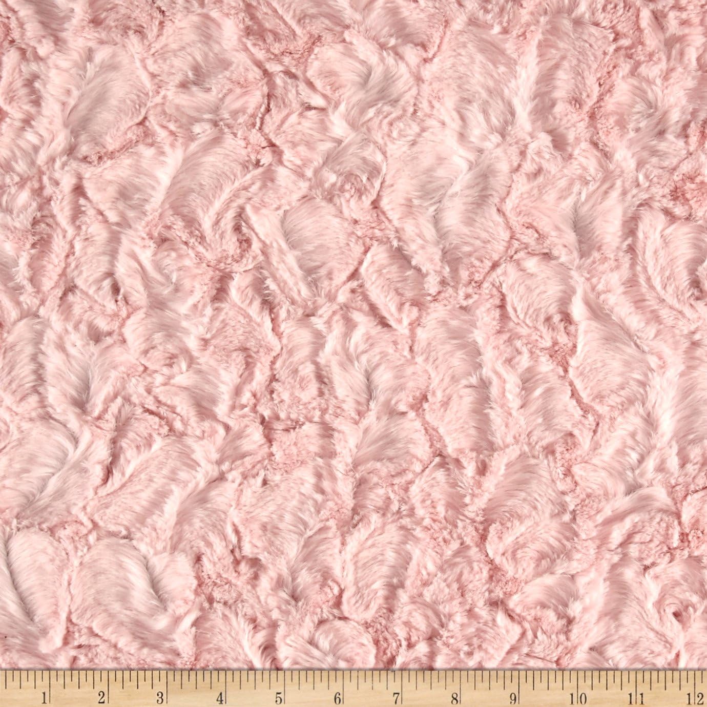 Michael Miller Minky Sarah Jane Magic Solid Bella Snuggle Tela rosa claro por The Yard