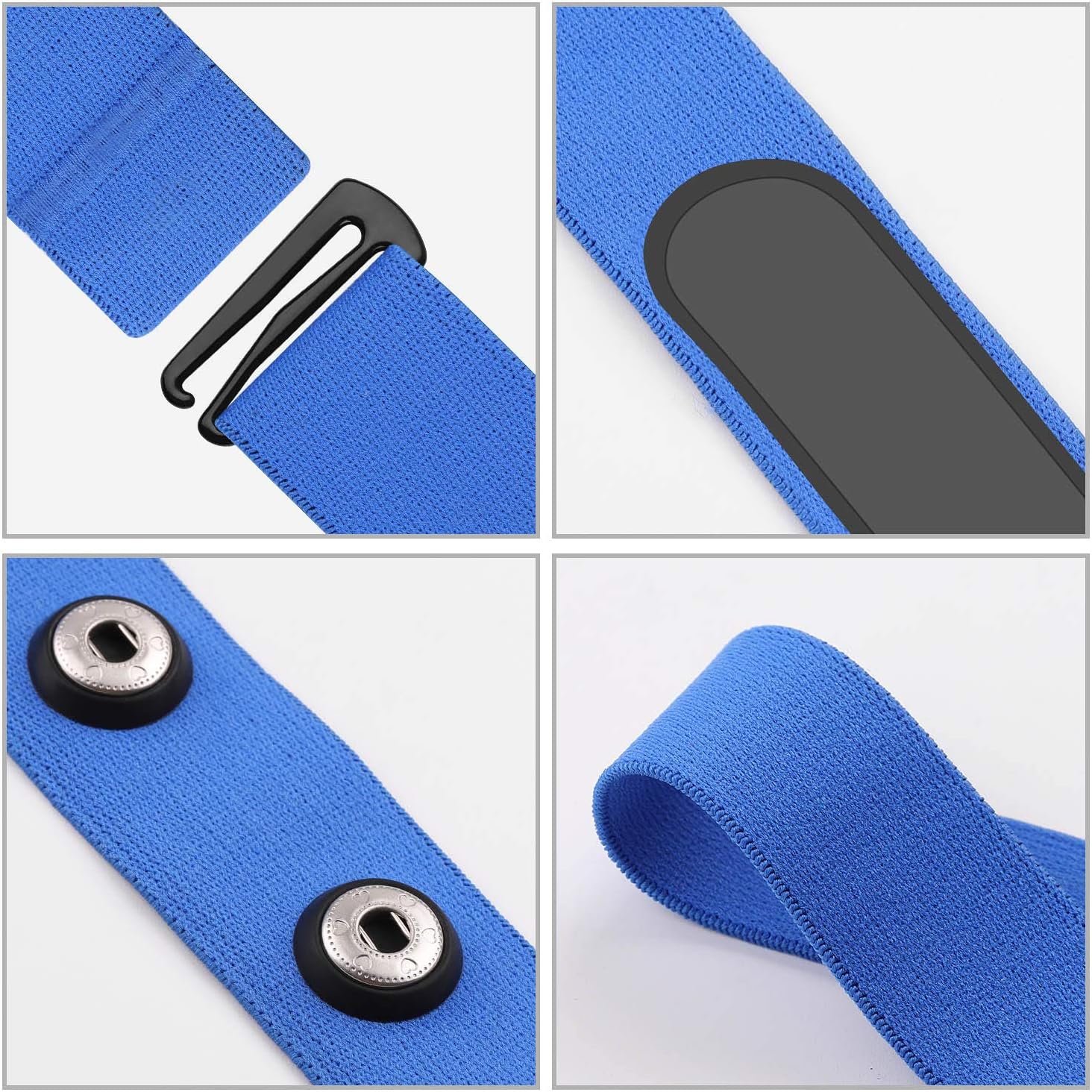 COOSPO Correa de repuesto para monitor de frecuencia cardíaca, correa suave compatible con Wahoo TickrPolar H7Garmin HRM-DualmoofitXOSSPower Labs